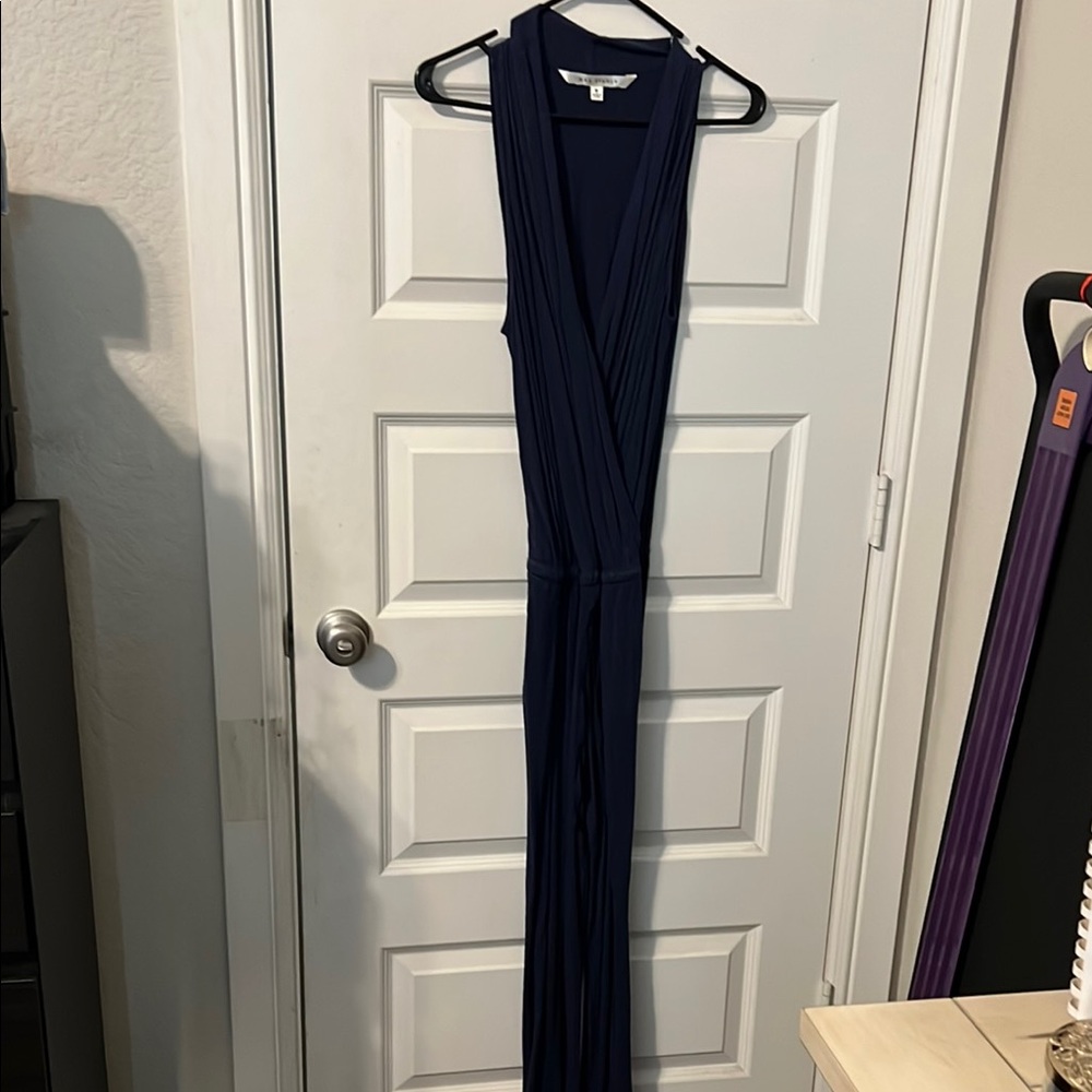 Navy Blue Sleeveless Jumpsuit